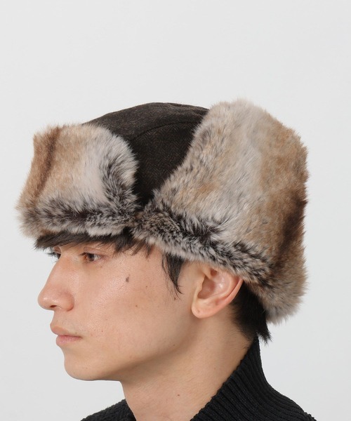 LAKOLE(ラコレ)の「フライトハット / 581013(ハット・メンズ・ネイビー/ブラウン/ブラック・9)」の12枚目の写真