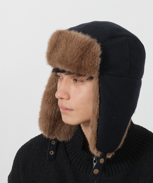 LAKOLE(ラコレ)の「フライトハット / 581013(ハット・メンズ・ネイビー/ブラウン/ブラック・9)」の13枚目の写真