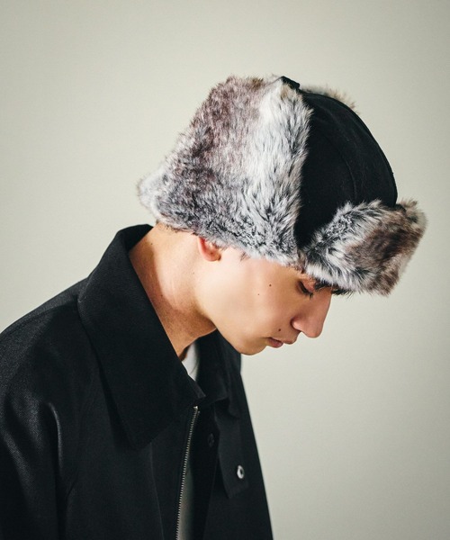 LAKOLE(ラコレ)の「フライトハット / 581013(ハット・メンズ・ネイビー/ブラウン/ブラック・9)」の4枚目の写真