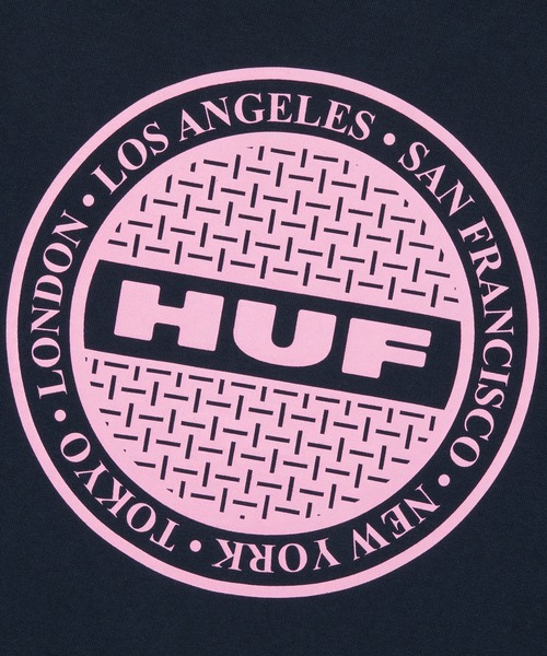 HUF（ハフ）の「MANHOLE FULL ZIP HOODIE（パーカー・メンズ・アッシュグレー/ブラック/ネイビー・S/M/L/XL/XXL）」の16枚目の写真