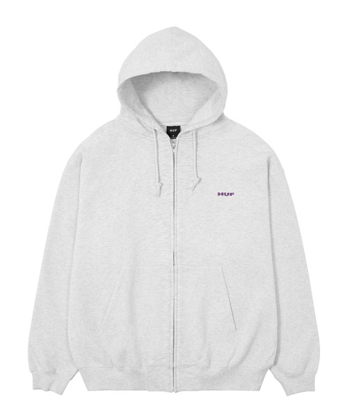 HUF（ハフ）の「MANHOLE FULL ZIP HOODIE（パーカー・メンズ・アッシュグレー/ブラック/ネイビー・S/M/L/XL/XXL）」の8枚目の写真