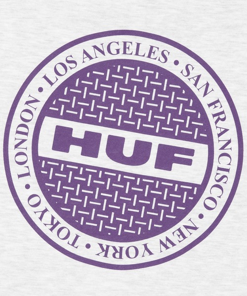HUF（ハフ）の「MANHOLE FULL ZIP HOODIE（パーカー・メンズ・アッシュグレー/ブラック/ネイビー・S/M/L/XL/XXL）」の14枚目の写真