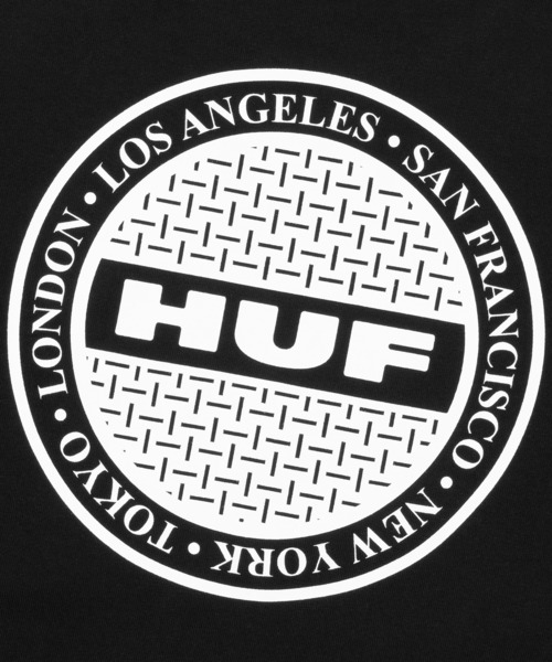 HUF（ハフ）の「MANHOLE FULL ZIP HOODIE（パーカー・メンズ・アッシュグレー/ブラック/ネイビー・S/M/L/XL/XXL）」の12枚目の写真