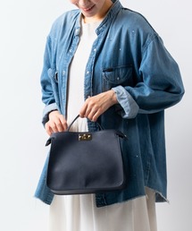 Cantea(カンテア) PU(合成皮革) 2WAY ショルダーベルト付き ハンドバッグ