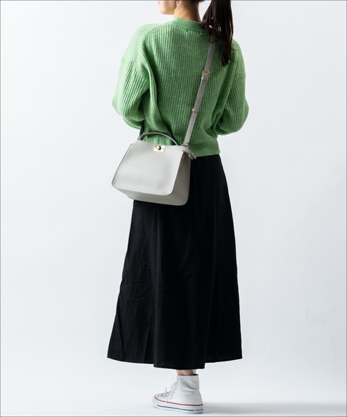 MURA(ムラ)の「Cantea(カンテア) PU(合成皮革) 2WAY ショルダーベルト付き ハンドバッグ(ショルダーバッグ・レディース・ダークブラウン/キャメル/ベージュ/ネイビー/グレー/ブラック・FREE)」の10枚目の写真