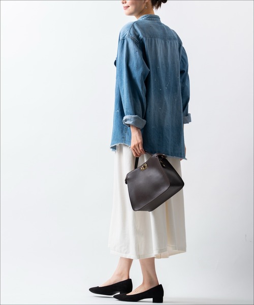 MURA(ムラ)の「Cantea(カンテア) PU(合成皮革) 2WAY ショルダーベルト付き ハンドバッグ(ショルダーバッグ・レディース・ダークブラウン/キャメル/ベージュ/ネイビー/グレー/ブラック・FREE)」の11枚目の写真