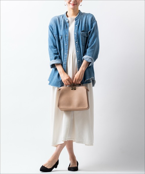MURA(ムラ)の「Cantea(カンテア) PU(合成皮革) 2WAY ショルダーベルト付き ハンドバッグ(ショルダーバッグ・レディース・ダークブラウン/キャメル/ベージュ/ネイビー/グレー/ブラック・FREE)」の13枚目の写真