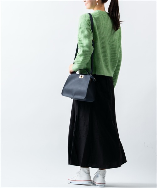 MURA(ムラ)の「Cantea(カンテア) PU(合成皮革) 2WAY ショルダーベルト付き ハンドバッグ(ショルダーバッグ・レディース・ダークブラウン/キャメル/ベージュ/ネイビー/グレー/ブラック・FREE)」の16枚目の写真