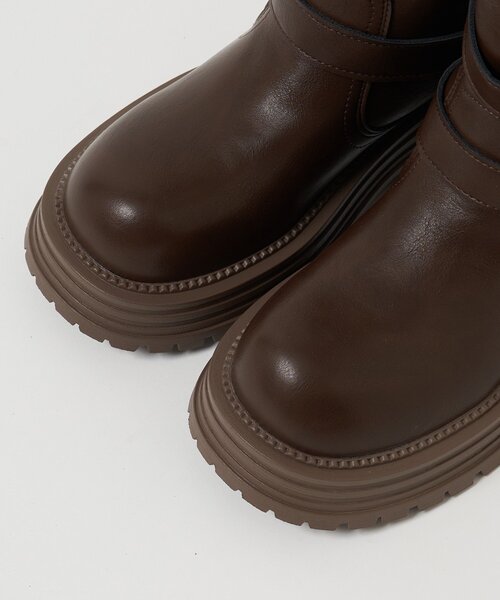 CIAOPANIC（チャオパニック）の「【neutral by ciaopanic】厚底ベルト付ブーツ（ブーツ・レディース・ブラック/ブラウン・36/37/38）」の20枚目の写真