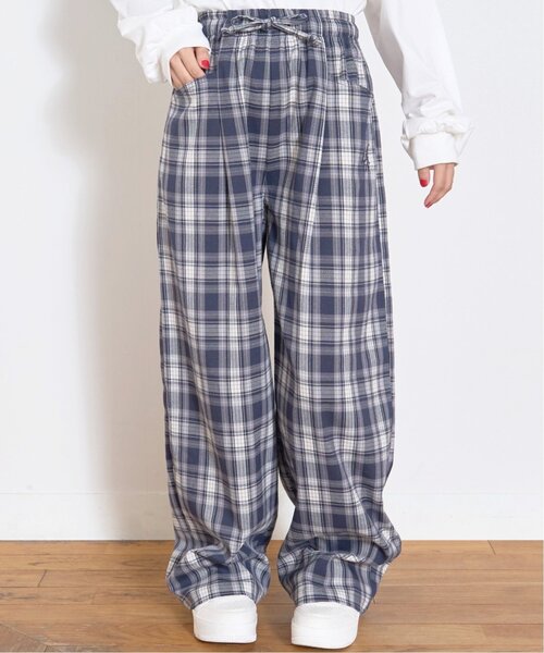 LOVETOXIC（ラブトキシック）の「サマ見えイージーチェックプルオンパンツ（その他パンツ・キッズ・ブラウン/ネイビー・L:160cm/M:150cm/S:140cm/130cm）」の6枚目の写真