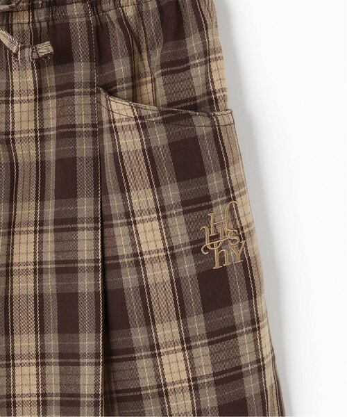 LOVETOXIC（ラブトキシック）の「サマ見えイージーチェックプルオンパンツ（その他パンツ・キッズ・ブラウン/ネイビー・L:160cm/M:150cm/S:140cm/130cm）」の12枚目の写真