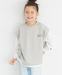 QUNTSTYLE（キュントスタイル）の「ビッグシルエット　ベストフェイクレイヤードトレーナー（スウェット）」