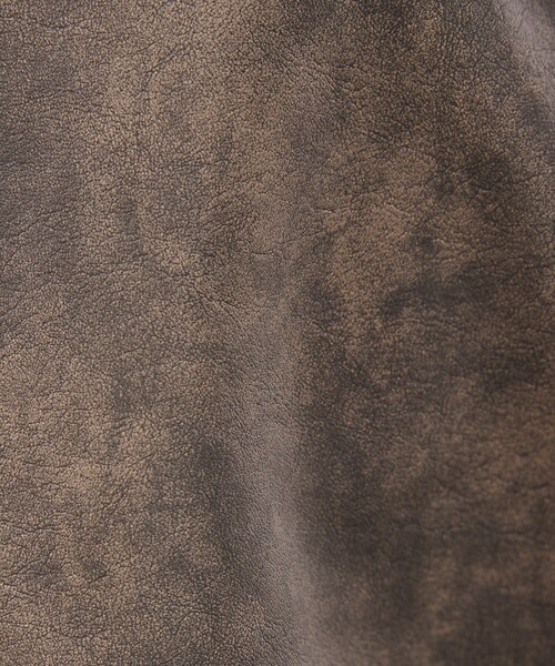 ABAHOUSE GRAY（アバハウスグレイ）の「【ネオレザー】ヴィンテージライク ジップブルゾン（ブルゾン・メンズ・ブラウン/グレー/ブラック・46/48/50）」の5枚目の写真