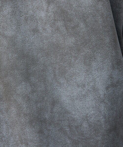 ABAHOUSE GRAY（アバハウスグレイ）の「【ネオレザー】ヴィンテージライク ジップブルゾン（ブルゾン・メンズ・ブラウン/グレー/ブラック・46/48/50）」の10枚目の写真