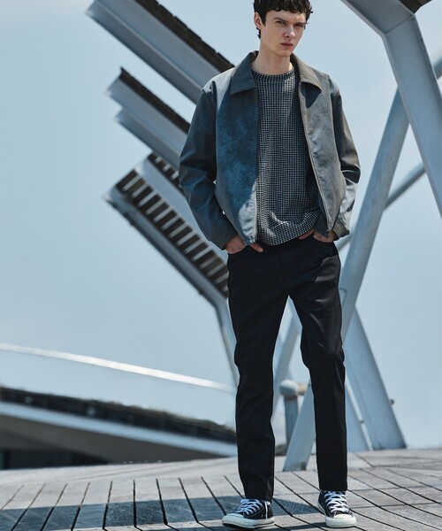 ABAHOUSE GRAY（アバハウスグレイ）の「【ネオレザー】ヴィンテージライク ジップブルゾン（ブルゾン・メンズ・ブラウン/グレー/ブラック・46/48/50）」の11枚目の写真