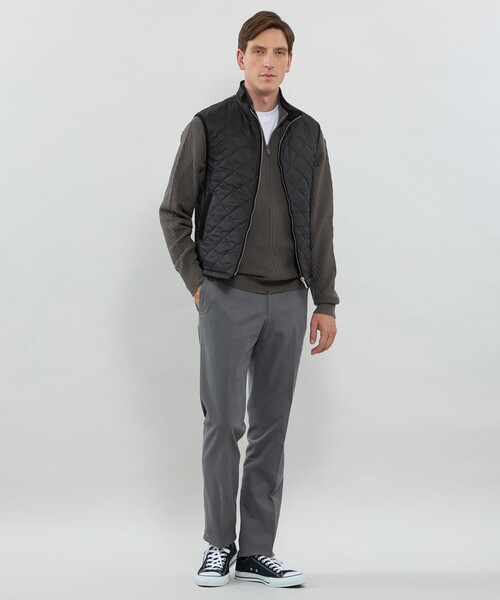 MACKINTOSH LONDON(マッキントッシュ ロンドン)の「ナイロンタフタキルティングベスト(ベスト・メンズ・ブラック/ベージュ系その他7・40/38)」の3枚目の写真