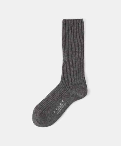 FALKE（ファルケ）の「FALKE/ファルケ ウールソックス #47080（ソックス/靴下・レディース・ブラウン/ホワイト/チャコールグレー・FREE）」の2枚目の写真