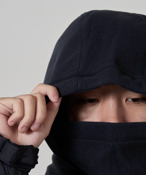 WILD THINGS(ワイルドシングス)の「WILD THINGS/ワイルドシングス POLARTEC STORM HOODIE ポーラテック ストームフーディ バラクラバ(ネックウォーマー/スヌード・メンズ・グリーン/ブラック/グレー・FREE)」の13枚目の写真