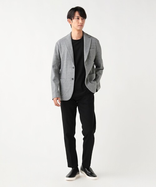 BEAMS HEART（ビームスハート）の「メランジニット ジャケット（テーラードジャケット・メンズ・サックスブルー/グレー/ネイビー・MEDIUM/SMALL/LARGE/X-LARGE）」の11枚目の写真