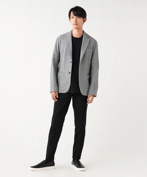 BEAMS HEART（ビームスハート）の「メランジニット ジャケット（テーラードジャケット・メンズ・サックスブルー/グレー/ネイビー・MEDIUM/SMALL/LARGE/X-LARGE）」の12枚目の写真