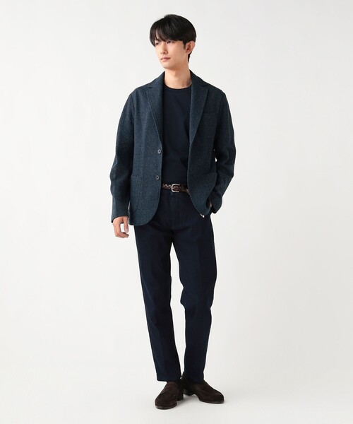 BEAMS HEART（ビームスハート）の「メランジニット ジャケット（テーラードジャケット・メンズ・サックスブルー/グレー/ネイビー・MEDIUM/SMALL/LARGE/X-LARGE）」の19枚目の写真