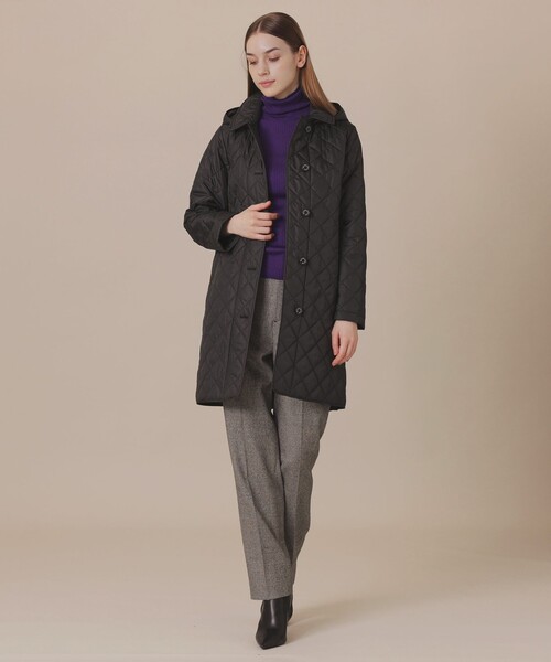 MACKINTOSH LONDON(マッキントッシュ ロンドン)の「キルティングタフタフーデッドコート(その他アウター・レディース・ネイビー/ブラック・36/40/38)」の4枚目の写真