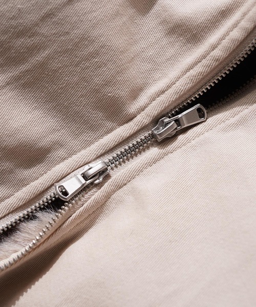 1111clothing(ワンフォークロージング)の「ファー使い クロップド フードブルゾン / Fur-Trimmed Cropped Hooded Blouson(ブルゾン・メンズ・ブラック/アイボリー/カモフラージュ・M/L)」の21枚目の写真