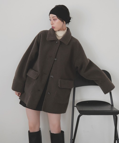 ボアムートンステンカラーコート（ムートンコート）｜LIAN（リアン）の