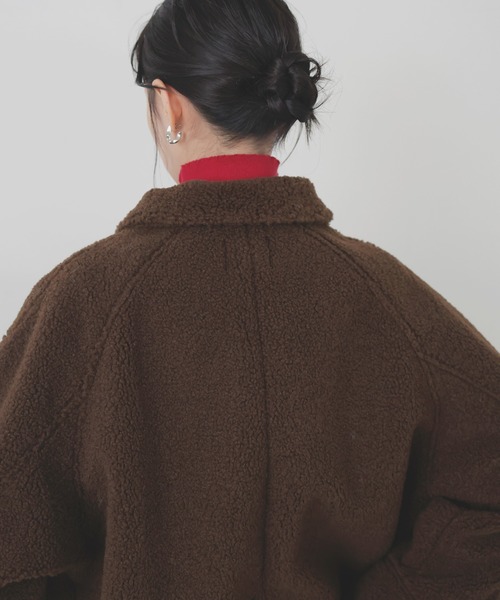LIAN（リアン）の「ボアムートンステンカラーコート（ムートンコート