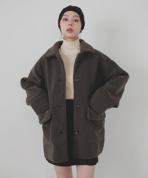 ボアムートンステンカラーコート（ムートンコート）｜LIAN（リアン）の