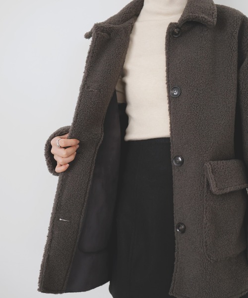 ボアムートンステンカラーコート（ムートンコート）｜LIAN（リアン）の