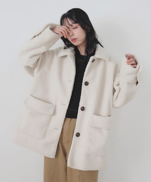 ボアムートンステンカラーコート（ムートンコート）｜LIAN（リアン）の