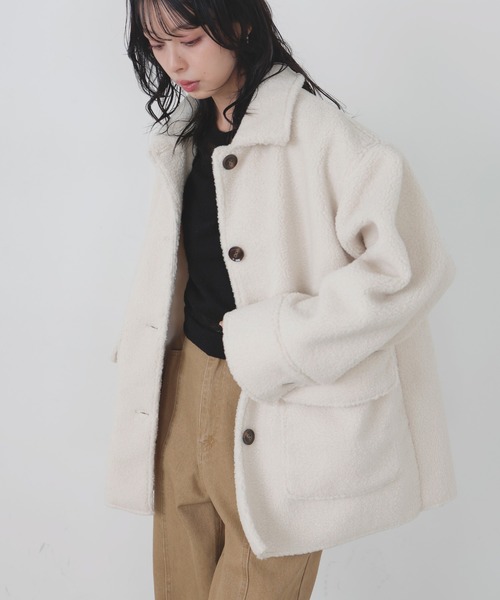 ボアムートンステンカラーコート（ムートンコート）｜LIAN（リアン）の