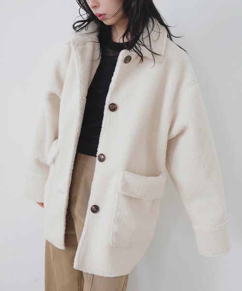 ボアムートンステンカラーコート（ムートンコート）｜LIAN（リアン）の