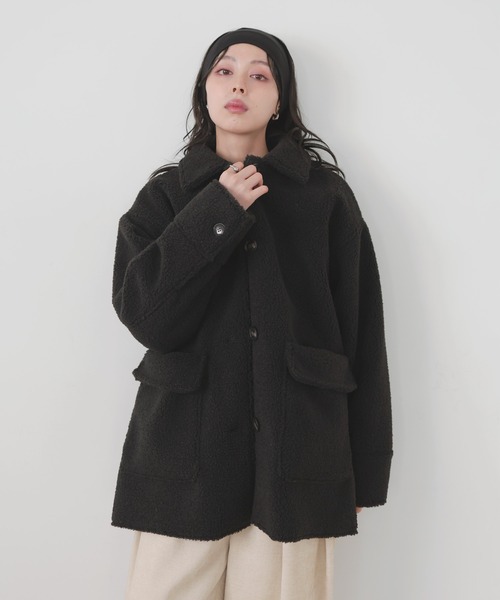 ボアムートンステンカラーコート（ムートンコート）｜LIAN（リアン）の