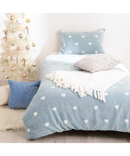 セール】【あったか寝具】WARMY ふわふわ ハート 掛け布団カバー