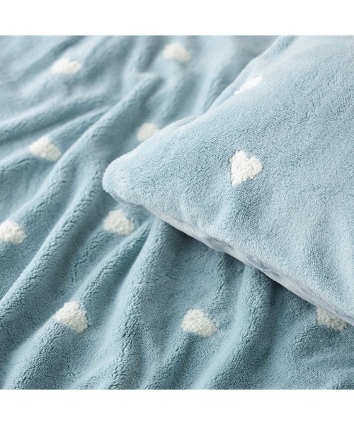 セール】【あったか寝具】WARMY ふわふわ ハート 掛け布団カバー