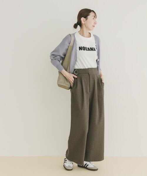 ITEMS URBANRESEARCH（アイテムズ アーバンリサーチ）の「アシメベルトデザインパンツ（その他パンツ・レディース・ブラック/ブラウン・MEDIUM/SMALL）」の21枚目の写真