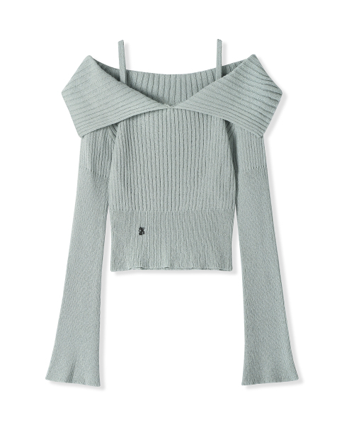AVANDRESS(アバンドレス )の「Seul Sailor Off shoulder Knit - 4COL(ニット/セーター・レディース・ブルー/ブラック/アイボリー/ピンク・FREE)」の12枚目の写真