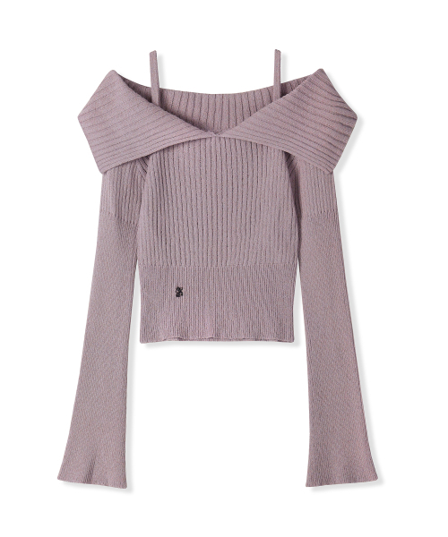 AVANDRESS(アバンドレス )の「Seul Sailor Off shoulder Knit - 4COL(ニット/セーター・レディース・ブルー/ブラック/アイボリー/ピンク・FREE)」の13枚目の写真