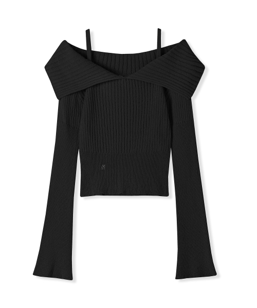AVANDRESS(アバンドレス )の「Seul Sailor Off shoulder Knit - 4COL(ニット/セーター・レディース・ブルー/ブラック/アイボリー/ピンク・FREE)」の14枚目の写真