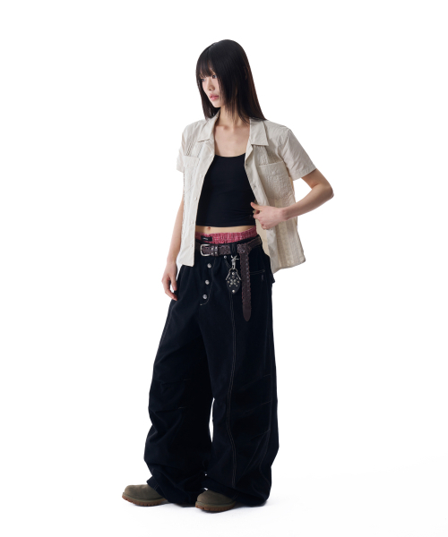 AAKAM(アーカム)の「膝ピンタックスタッズコットンパンツ(ブラック)(その他パンツ・レディース・その他・1/2)」の14枚目の写真