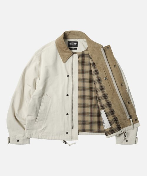 FRIZMWORKS(フリズムワークス)の「HERITAGE HUNTING JACKET 002 _ CREAM(ミリタリージャケット・メンズ・その他・MEDIUM/LARGE/X-LARGE/SMALL)」の2枚目の写真
