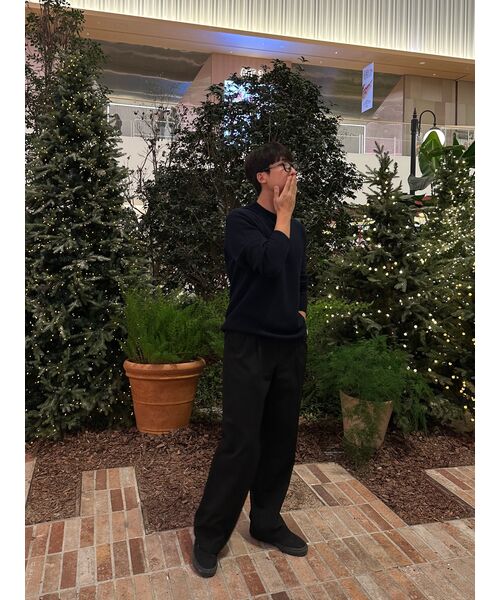 MUSINSA STANDARD（ムシンサスタンダード）の「ミニマルクルーネックニット[ネイビー]（ニット/セーター・メンズ・その他・XX-LARGE/SMALL/MEDIUM/LARGE/X-LARGE）」の6枚目の写真