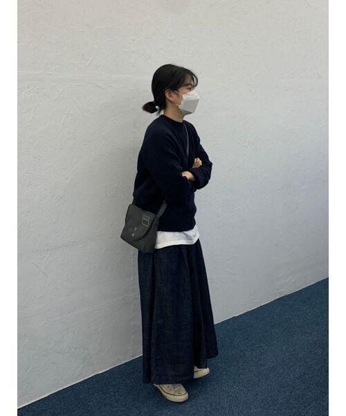 MUSINSA STANDARD（ムシンサスタンダード）の「ミニマルクルーネックニット[ネイビー]（ニット/セーター・メンズ・その他・XX-LARGE/SMALL/MEDIUM/LARGE/X-LARGE）」の8枚目の写真