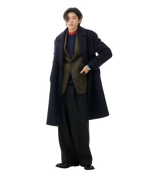MUSINSA STANDARD（ムシンサスタンダード）の「ミニマルクルーネックニット[ネイビー]（ニット/セーター・メンズ・その他・XX-LARGE/SMALL/MEDIUM/LARGE/X-LARGE）」の9枚目の写真