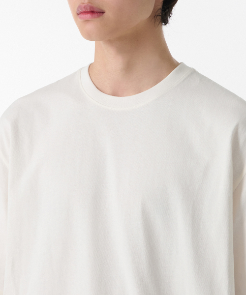MUSINSA STANDARD（ムシンサスタンダード）の「リラックスドOEクルーネックTシャツ[クリーム]（Tシャツ/カットソー・メンズ・その他・SMALL/MEDIUM/LARGE/X-LARGE/XX-LARGE/XXX-LARGE）」の3枚目の写真