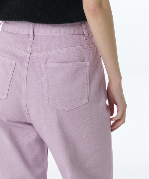MUSINSA STANDARD WOMAN（ムシンサスタンダードウーマン）の「ウィメンズガーメントダイレギュラーフィットデニムパンツ[ラベンダー]（デニムパンツ・レディース・その他・30/24/25/26/27/28/29）」の5枚目の写真