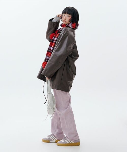 MUSINSA STANDARD WOMAN（ムシンサスタンダードウーマン）の「ウィメンズガーメントダイレギュラーフィットデニムパンツ[ラベンダー]（デニムパンツ・レディース・その他・30/24/25/26/27/28/29）」の6枚目の写真