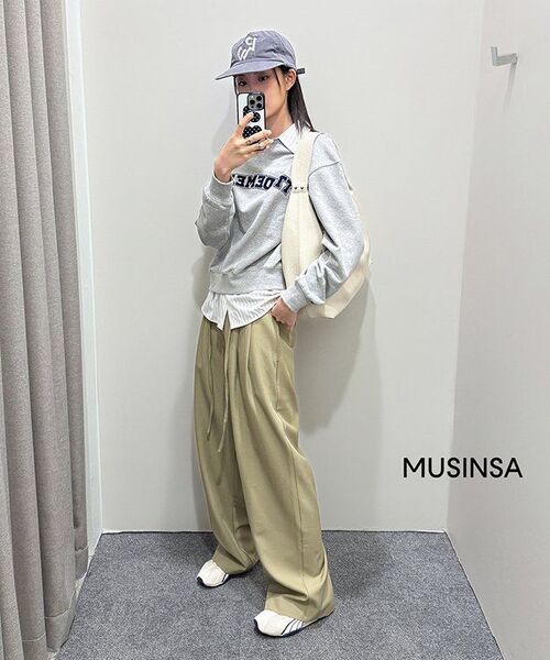 TTUDEMENT(トュードメント)の「ESSENTIAL LOGO SWEATSHIRT_MELANGE GREY(スウェット・レディース・その他・FREE)」の6枚目の写真